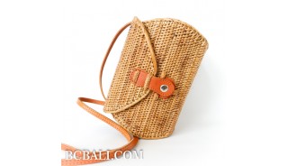 purses batural straw rattan bags handmade women style classic